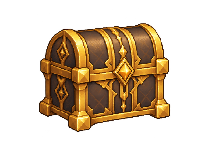 Closed luxurious chest